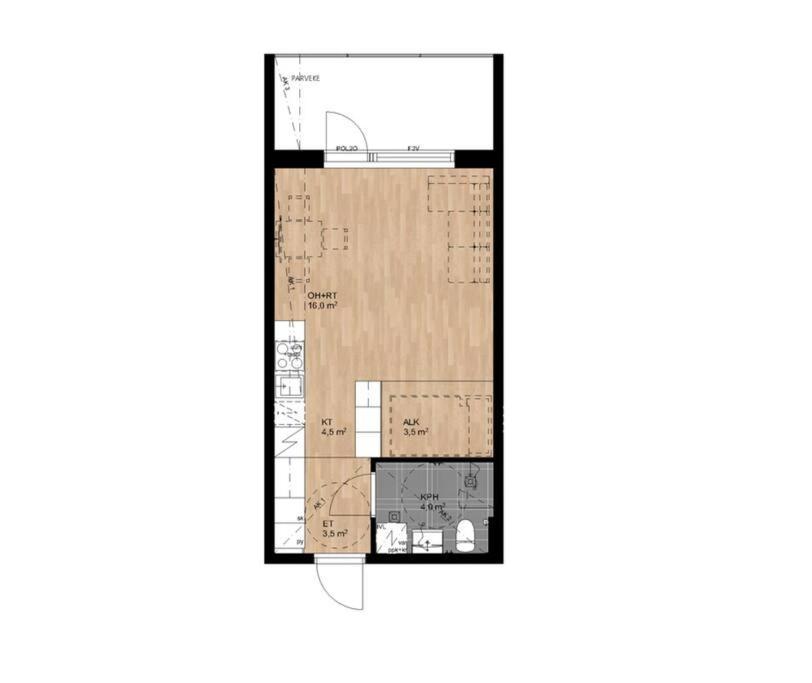 New, Modern Studio W/ Big Balcony Rovaniemi Exterior photo